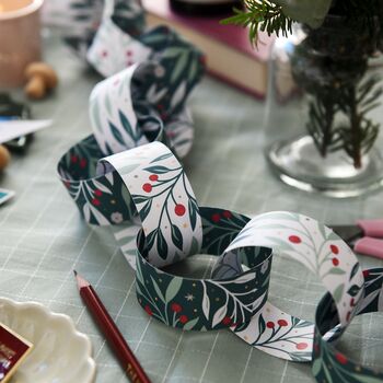 Meredith Christmas Foliage Paper Chains Kit, 6 of 6