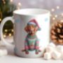 Personalised Vizsla In Christmas Jumper Mug, thumbnail 1 of 2