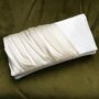 Ivory Ruched Satin Bridal Wedding Clutch, thumbnail 3 of 7