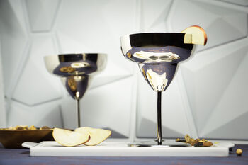 Set Of Two Solid Copper Goblet Glasses, 2 of 6