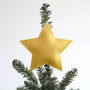 Christmas Star Tree Topper Glitter, Gold, thumbnail 1 of 4