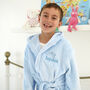 Personalised Child's Dolphin Dressing Gown In Blue, thumbnail 1 of 4