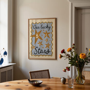 Our Lucky Stars Personalised Family Initials Print, 4 of 12