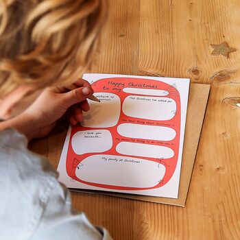 Diy Personalisable Keepsake Christmas Card From Kids, 8 of 9