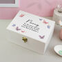 Personalised Butterfly Wooden Keepsake Box, thumbnail 1 of 5