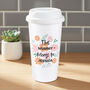 Personalised Floral Travel Mug, thumbnail 1 of 9