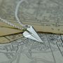 Sterling Silver Paper Plane 1st Anniversary Gifts, thumbnail 4 of 9