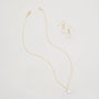 Pearl Drop Necklace And Earring Set, thumbnail 1 of 9
