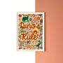 Dinosaur Kids Wall Art | Hand Painted Dino Bedroom Print, thumbnail 5 of 13