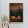 Go Camping Travel Poster Art Print, thumbnail 4 of 8