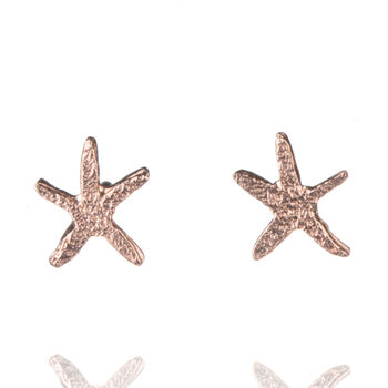 Starfish Stud Earrings In Solid 925 Sterling Silver, 4 of 7