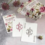 Personalised Floral Playing Card Wedding Favours, thumbnail 4 of 7