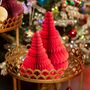 Honeycomb Tree Standing Decoration Set Of Two, thumbnail 1 of 5