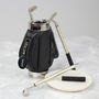 Personalised Golf Bag Pen Holder And Pen Set, thumbnail 1 of 4
