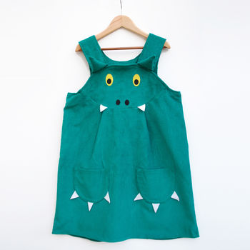 Dragon Dinosaur Pinnie Dress, 5 of 7