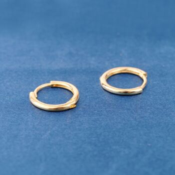 Gold 18 Mm Minimalistic Everyday Hoops, 5 of 7