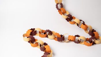 Earthy Tones Paper Chain Garland, Three Meters Long, 7 of 8