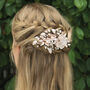 Silver, Gold Or Rose Gold Plated Floral Bridal Clip, thumbnail 12 of 12