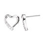 Heart Stud Earrings, thumbnail 1 of 4