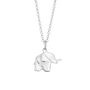 Origami Elephant Necklace, Silver Or Gold Plated, thumbnail 12 of 12