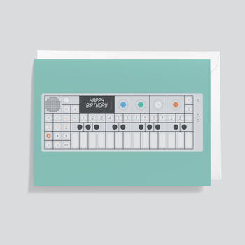 Synthesizer Birthday Card | Op1 Greetings Card, 2 of 5