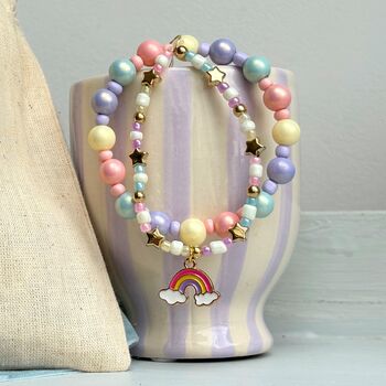 Personalised Unicorn Bracelets And Bag Set, 2 of 2
