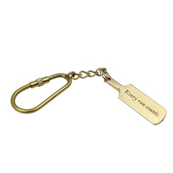 Personalized Brass Cricket Bat Keyring, 7 of 9
