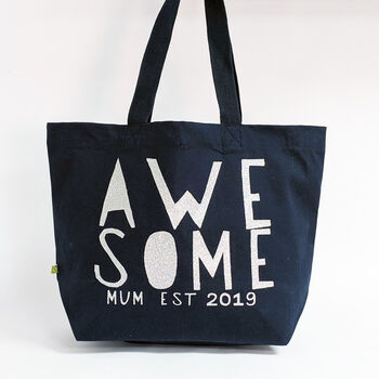 Personalised Awesome Mum Bag, 2 of 12