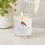 'Robins Appear' Boxed Sympathy Gift With Candle And Porcelain Keepsake, thumbnail 3 of 8