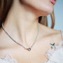 'Good Luck' Chanceux Sterling Silver Necklace And Bracelet Set, thumbnail 4 of 12