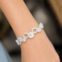 Sterling Silver Atom Cuff Bangle, thumbnail 2 of 3