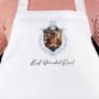 Personalised Dad And Father's Day Blue Crest Photo Apron, thumbnail 5 of 12