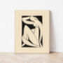 Matisse Black And Cream Nude Art Print, thumbnail 2 of 4