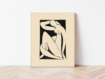 Matisse Black And Cream Nude Art Print, 2 of 4