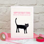 'Crazy Cat Lady' Personalised Birthday Card, thumbnail 3 of 4