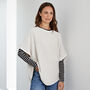 Long Length Cotton Striped Tee, thumbnail 5 of 12