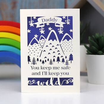 Safe And Wild Father's Day Personalised Card, 2 of 5