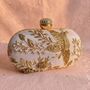 Pink Bird Oval Clutch Bag, thumbnail 2 of 12