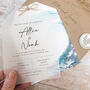 Ocean Road Vellum Tag Wedding Invitations, thumbnail 2 of 6