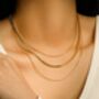 Dainty 14 K Gold Plated Chain Choker Necklace, thumbnail 1 of 7