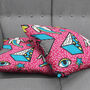 Cushion Cover Geometric Icons On The Pink, thumbnail 4 of 7