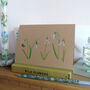 Snowdrops Hand Finished Greetings Card, thumbnail 5 of 11