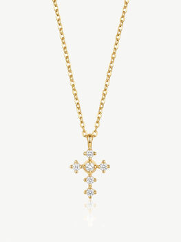 Gold Or Silver Cross Necklace, 2 of 6