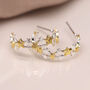 Sterling Silver And Yellow Gold Mixed Star Hoop Earrings, thumbnail 9 of 10