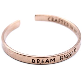 Copper Bracelet With Inspirational Quote, 4 of 4