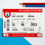 Personalised Football Ticket Card For Dad, thumbnail 5 of 6