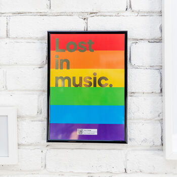 Music Lyric Print That Plays 'Lost In Music', 10 of 11