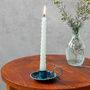 Enamel Chamberstick Candle Holder, thumbnail 6 of 9