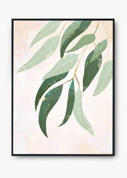 Australian Eucalyptus Leaf Original Artwork Art Print, 3 of 4