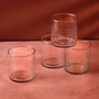 G Decor Virelle Set Of Four Handmade Hand Engraved Glass Tumblers Or Decanter With Stopper, thumbnail 3 of 3